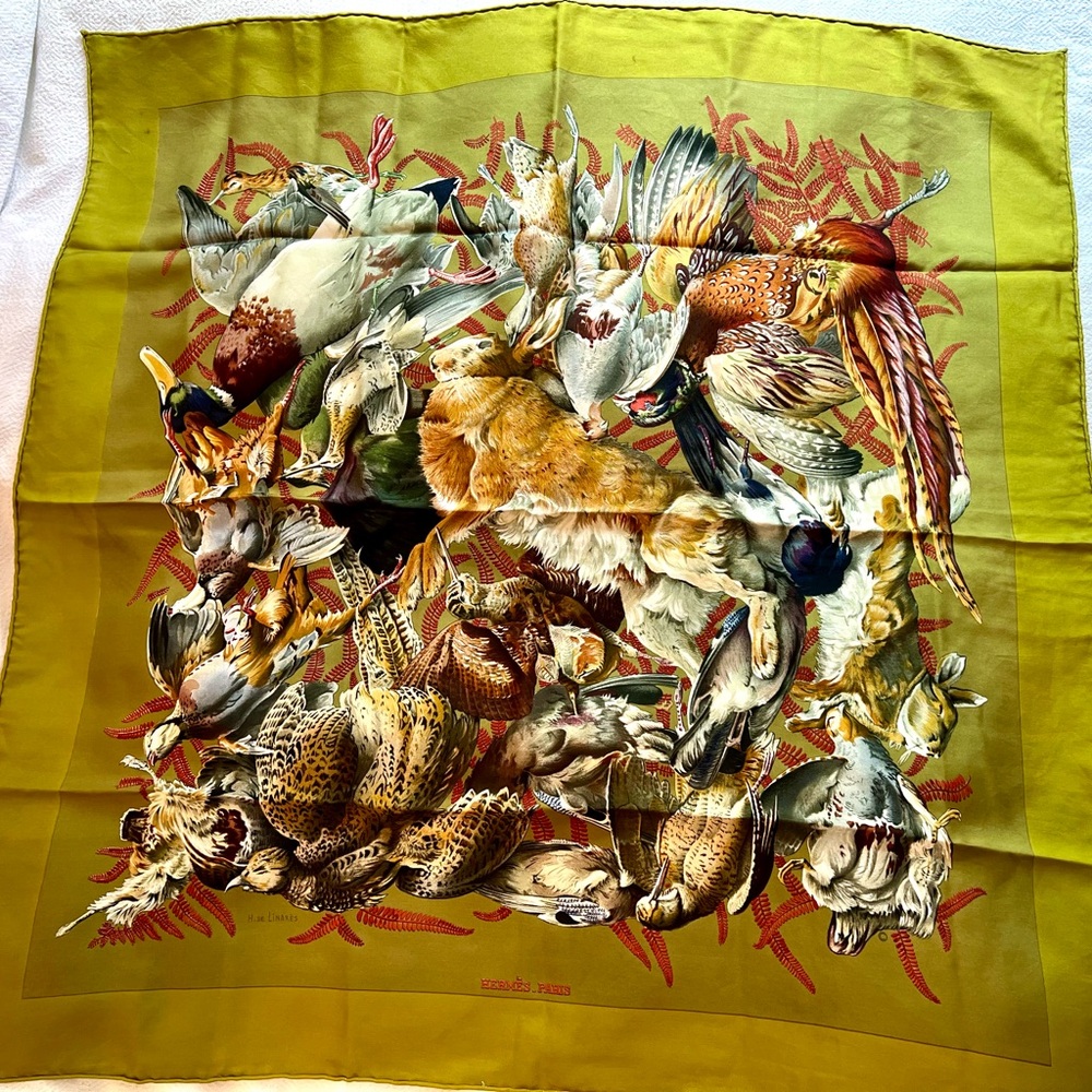 Hermès Gibiers scarf by Henri di Linares